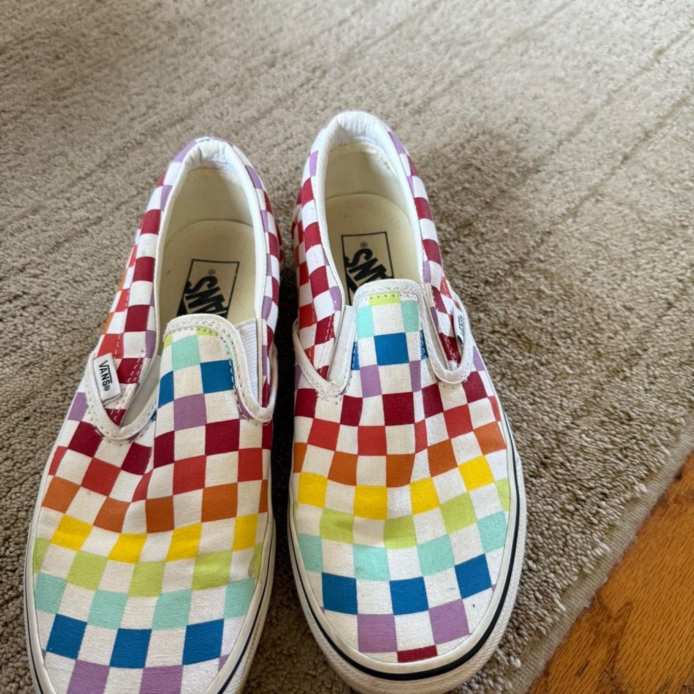 Vans Multicolor Checkered Slip-On Sneakers